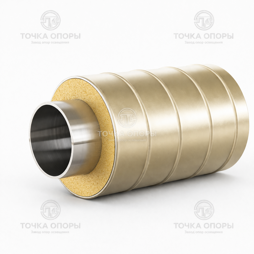 Труба ППУ стальная оболочка 180х89х4 мм ГОСТ 30732-2006