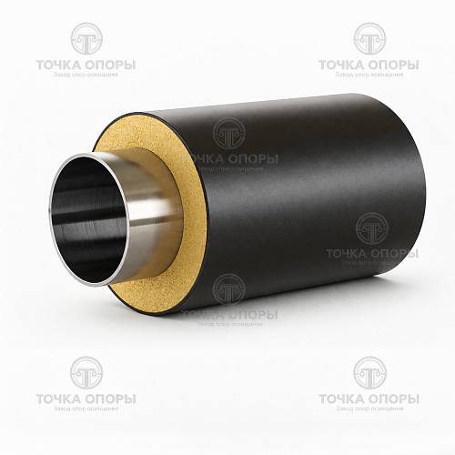 Труба ППУ полиэтиленовая оболочка 500х377х9 мм ГОСТ 30732-2006